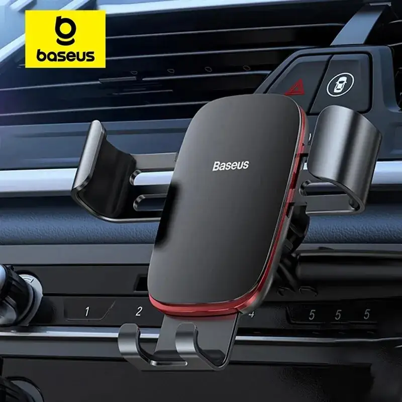 Baseus suporte de telefone para carro, suporte de ar para ventilação de ar do carro/cd, suporte de metal para iphone, samsung, gravidade, suporte para celular