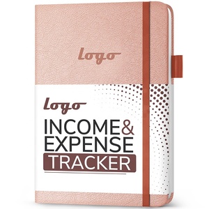 Custom <strong>Printing</strong> Manufacturers Leather Income and Expense Tracker/<strong>Log</strong> Book Hardcover Record <strong>Notebook</strong> <strong>with</strong> Receipt Pocket - Product Image 2