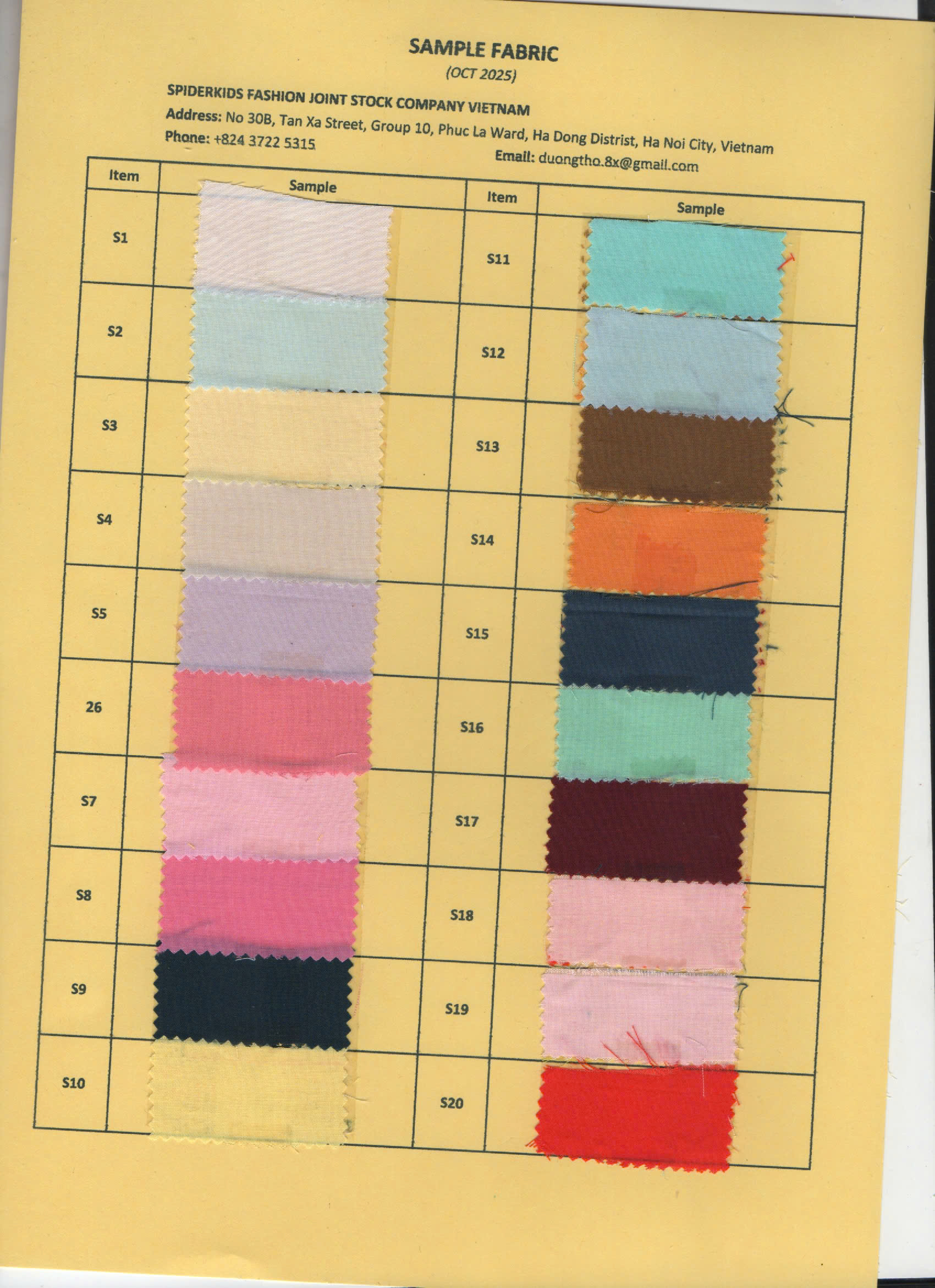 Customized Colors
