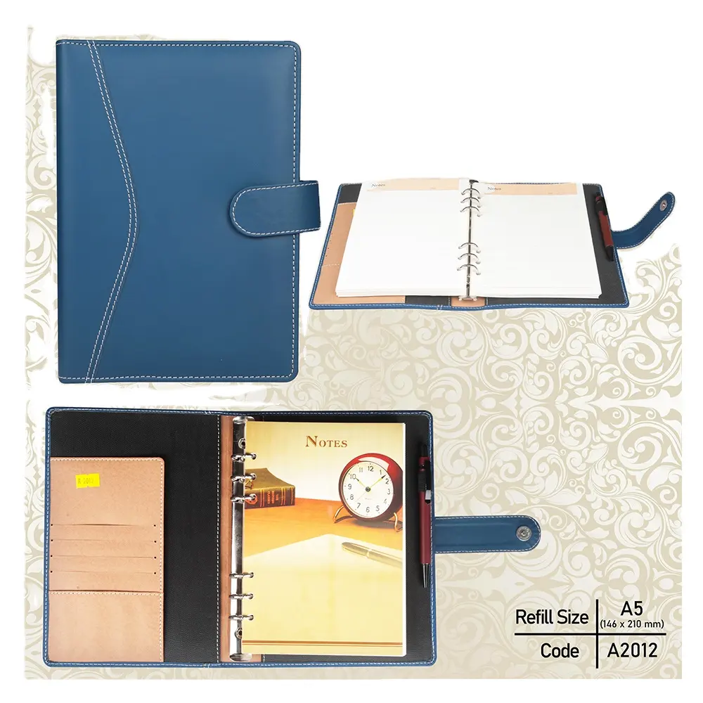 Caderno de negócios leve de luxo com design de tendência, caderno de couro para escritores, funcionários, professores e professores