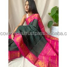 גבוה מוכר zari מסורתי גבול כותנה sarees לנשים עיצוב יפה הטוב ביותר אריזה אישית מחיר הסיטונאי הודי
