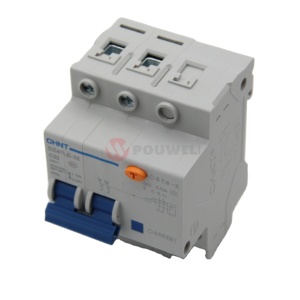 DZ47LE-32 RCBO過負荷短絡保護10kA 16A 32A 32A CカーブモジュラーDINレール電気ブレーカ - Product Image 2