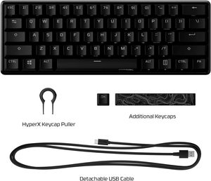 HyperX Alloy <strong>Origins</strong> 60 4P5N4AA Red 60% gaming keyboard 60 percent one hand gaming keyboard mechanical - Product Image 2