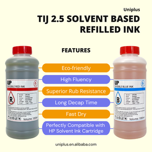 Uniplus TIJ2.5溶剤ベースのインビジブルブルーインク、インビジブルレッドインク1000ml - Product Image 2