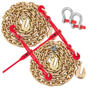 Muestra gratis G70 Transport Binder Chain Logging 3/8 Cadena galvanizada con ganchos de agarre Clevis - Product Image 1