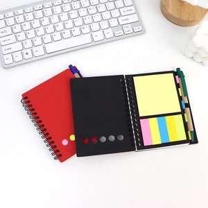 Spiral <strong>Notebook</strong> Steno Pads Lined Notepad <strong>with</strong> Pen in Holder Sticky <strong>Notes</strong> and Page Marker <strong>Colored</strong> Index Tabs for School Office - Product Image 1