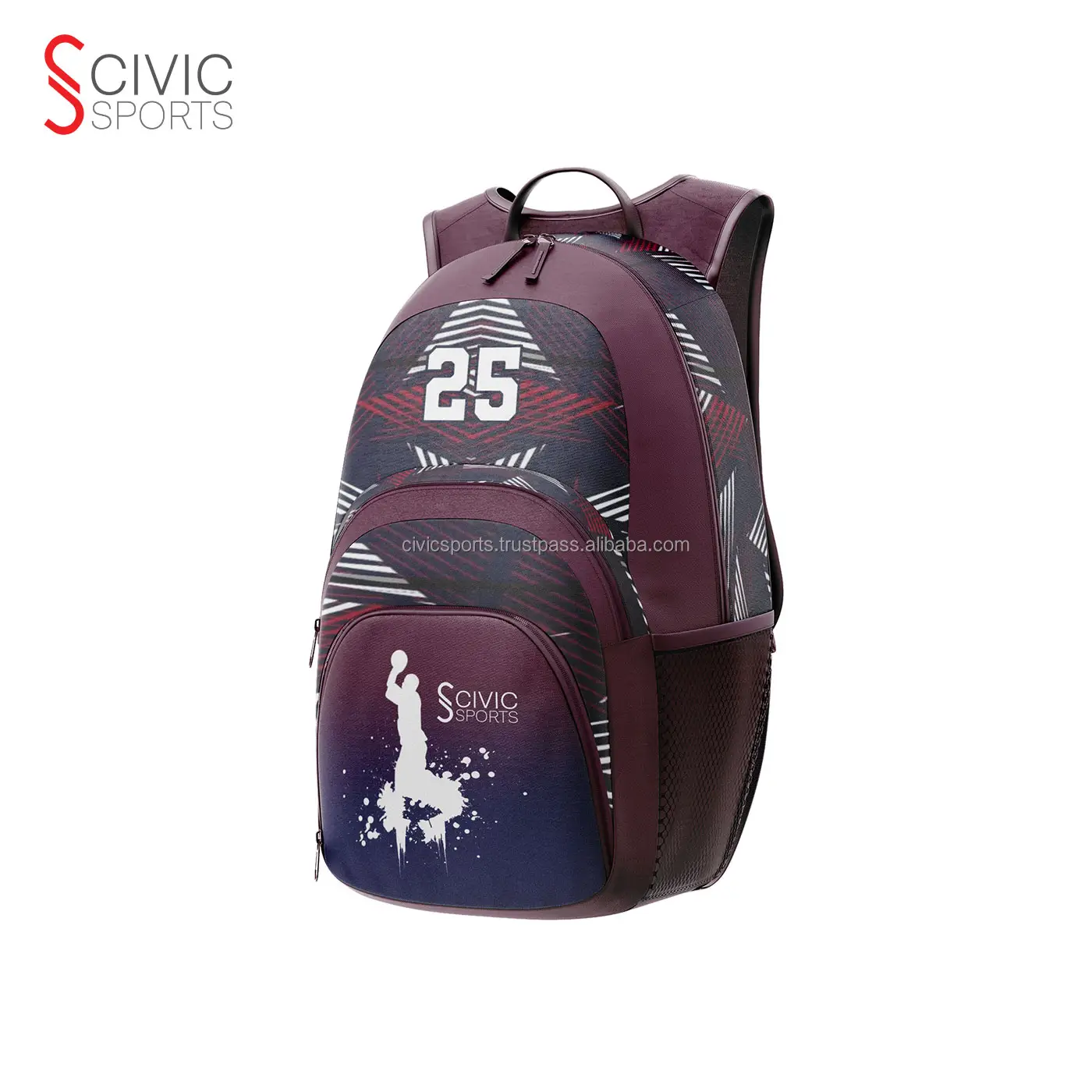 Personalizado impermeável esporte back bag pack ginásio basquete mochilas 2023 novo estilo Sublimação Sports Bag pack