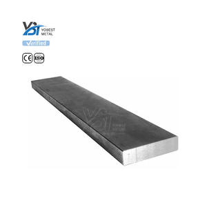 Горячекатаный стальной квадратный 10 мм плоский стальной стержень A36 SS400 Q235 Q345 1060 4140 углеродистая сталь плоский стержень - Product Image 1