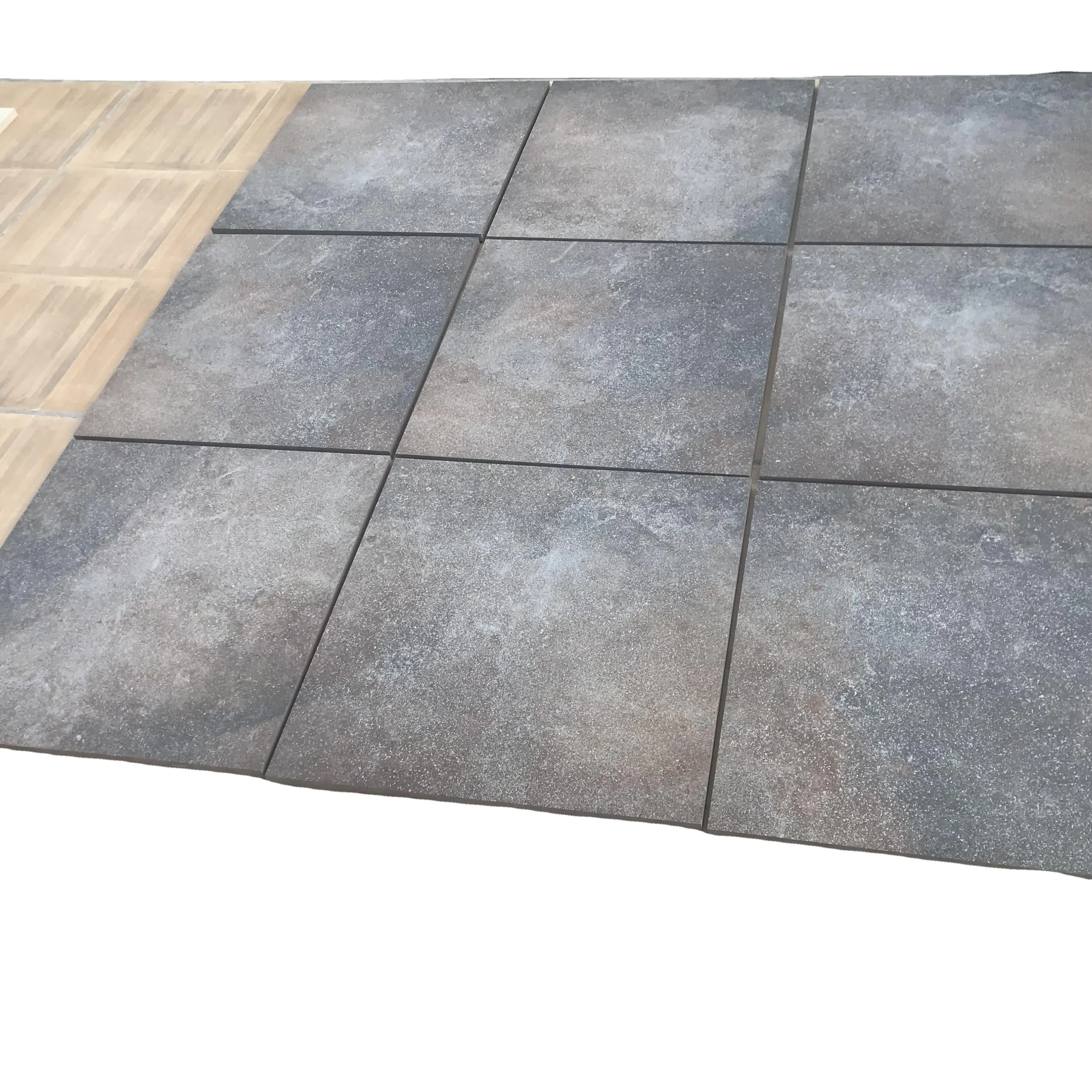 Realees — carreaux de sol en porcelaine, nattes, carrosserie rugueuse, rustique, 60x60, extérieur, jardin, Patio, en béton, bon marché