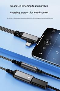 适用于Android Type-c Apple l至3.5毫米音频适配器电缆的二合一耳机适配器 - Product Image 4