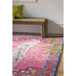 De halılar Bengal kaplan el püsküllü yün alan kilim çok renkli çocuklar ve ev yatak odası oturma odası için - Product Image 3