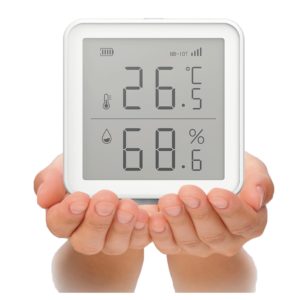 Tuya Smart Temperature <strong>Humidity</strong> Brightness <strong>Sensor</strong> Wireless Wi-Fi LED <strong>LCD</strong> <strong>Display</strong> Screen Works Smartlife App Made Durable Plastic - Product Image 2