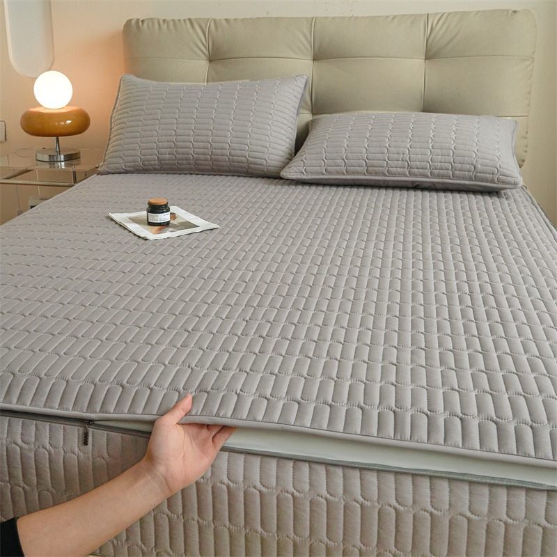 Bordure en coton gris foncé