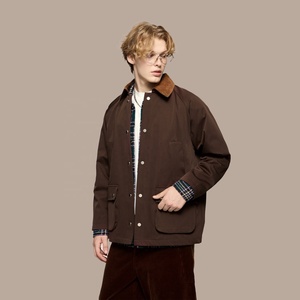 Chất lượng cao 100% Polyester vải cổ điển tiện ích Barn việc vặt trang trại áo bảo hộ lao động thời trang ngoài trời di sản lĩnh vực Áo khoác cho nam giới - Product Image 3