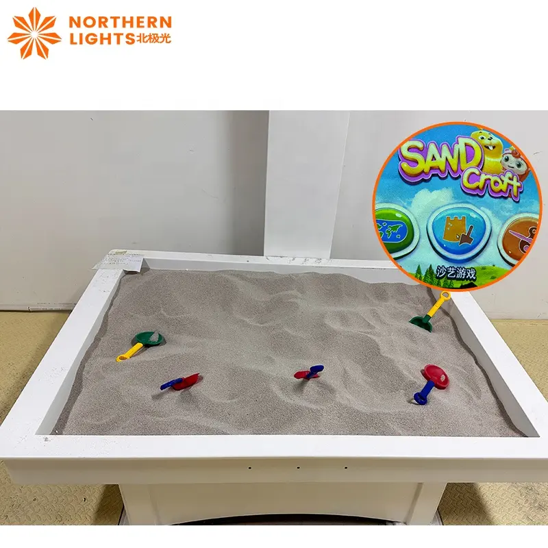 Kuzey işıkları interaktif projeksiyon sistemi interaktif Sandbox çocuk eğlence oyun ekipmanı para kazanmak yeni iş