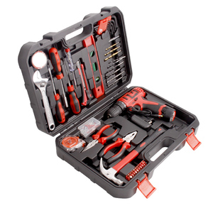 <strong>Tools</strong> 144pc Household <strong>Tool</strong> <strong>Kit</strong> with 4.8V Cordless Screwdriver <strong>Red</strong> Decoration Trimming Combination Hardware Power <strong>Tool</strong> Household - Product Image 6