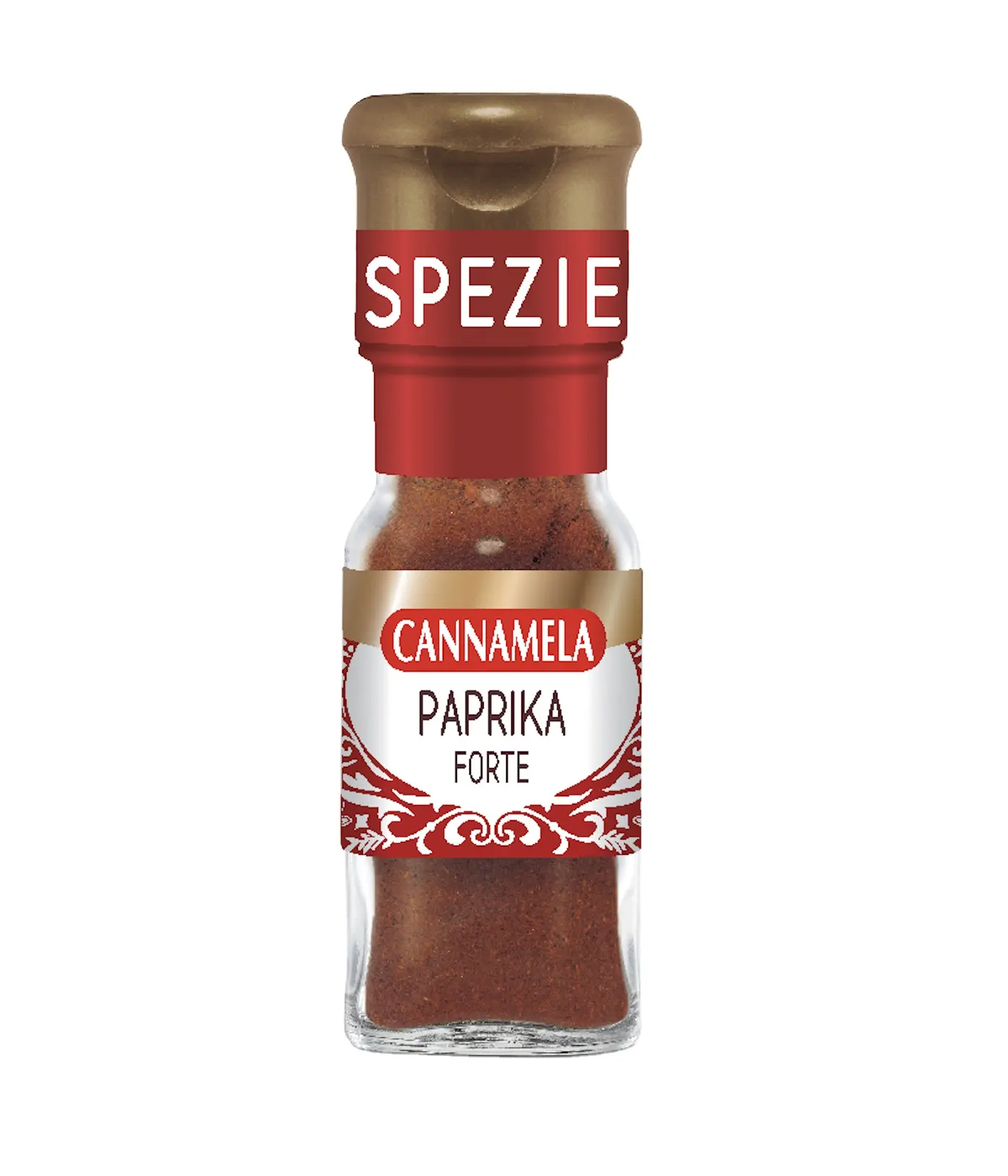 Hochwertige italienische Paprika starkes Pulver Canna mela Kräuter & Gewürze für internat ionales Kochen 1 Glas 25g