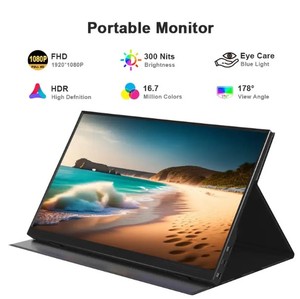14/15. Monitor portátil de 6/16 pulgadas USB C HDMI 1080p/1200P/4K Extensor de pantalla de computadora portátil para estudio y clases en línea - Product Image 5