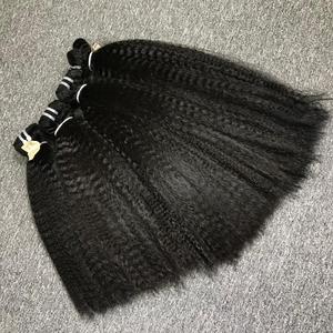 Toptan Kinky düz çift örgü Remy saç örgü uzantıları işlenmemiş 100% işlenmemiş insan saçı uzantıları düz demetleri