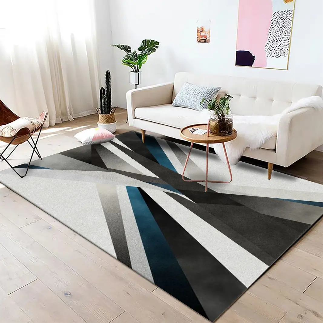 Factory Wholesale living room custom printed floor rugs carpet