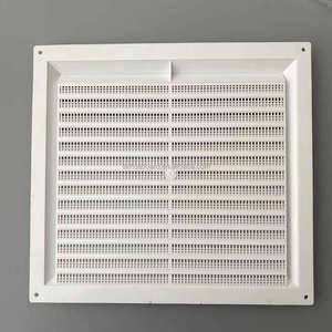 White Plastic Louvre <span class=keywords><strong>Air</strong></span> Ventilation Entlüftung gitter abdeckung White Fly Mesh