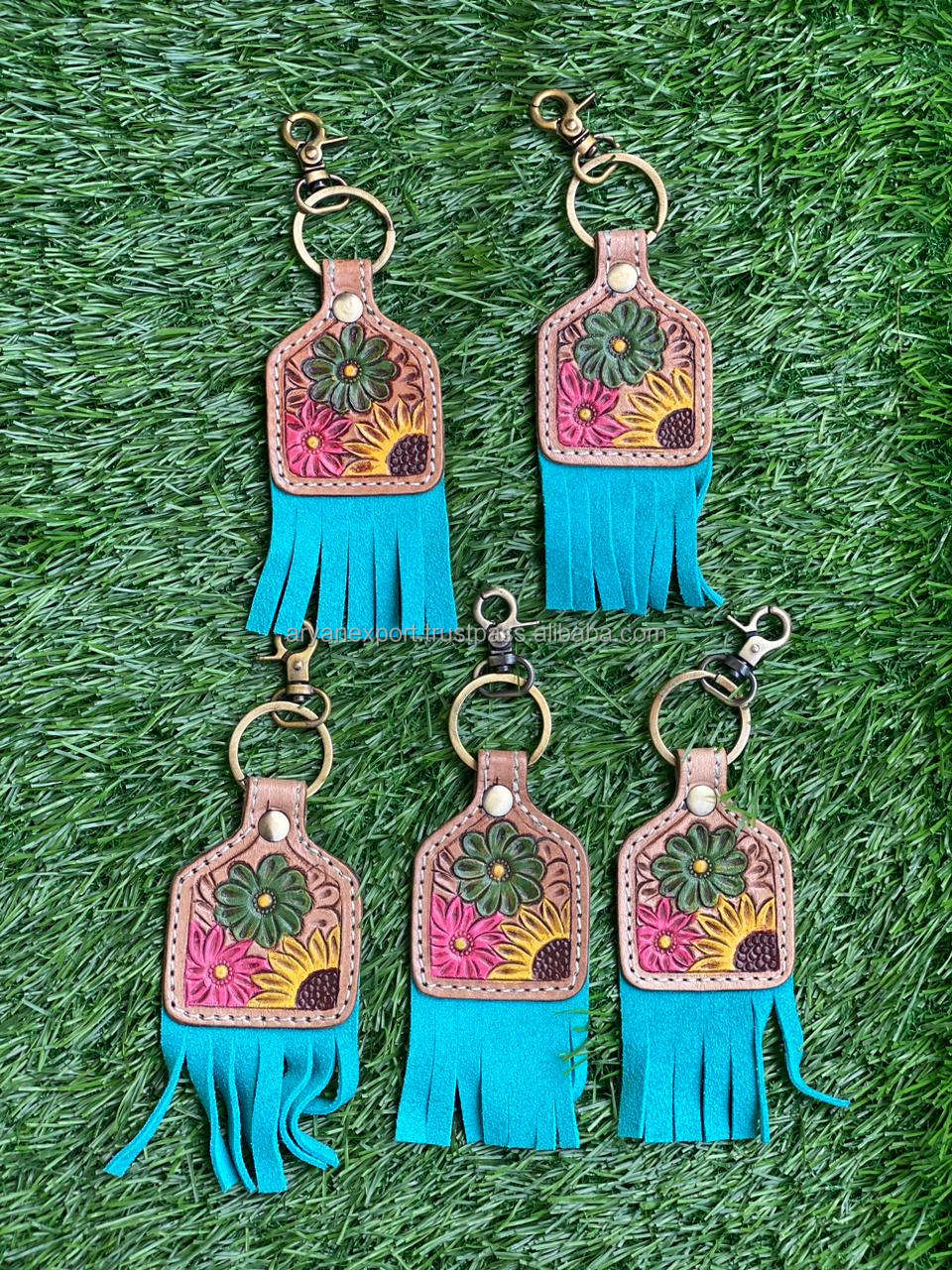 Brown With Turquoise Tooling