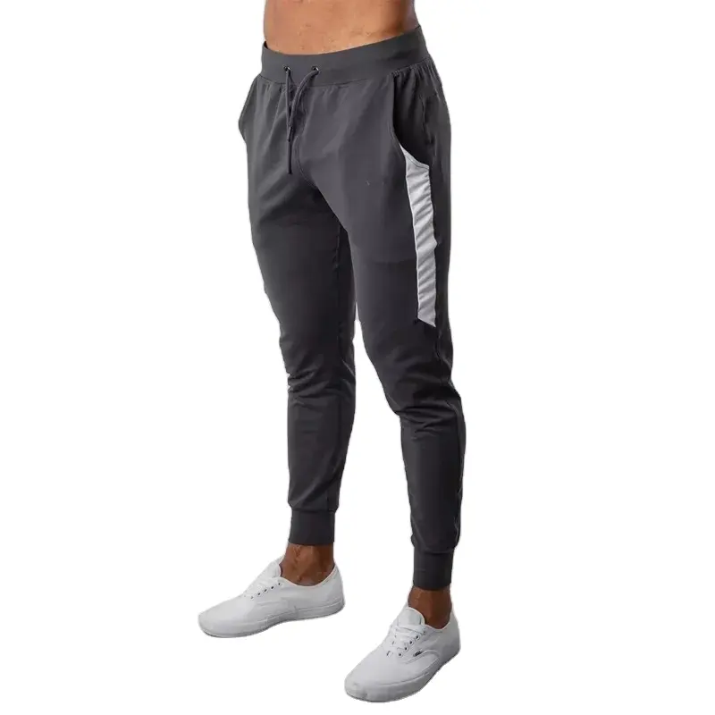 Yan Panel özel boş Joggers pamuk Polyester elastan teknoloji Joggers toptan özel Logo düz Jogger pantolon