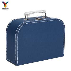 <strong>Plain</strong> Suitcase Memory <strong>Box</strong> Packaging Decorative <strong>Toy</strong> Suitcase Shaped Cardboard Suitcase with Handle - Product Image 2