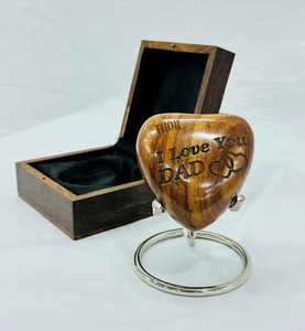 Rosewood tim lưu niệm urn cho Ashe hỏa Táng urn cho chết vẫn còn cống nạp cho cha của bạn hoàn hảo cho tình yêu một với khắc hộp - Product Image 3