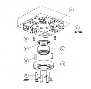 HPEDM Make ER-030671 Precision Stainless Steel <strong>Centering</strong> Plate G100 for Cnc Edm Wedm Machining HE-C06439.B - Product Image 2