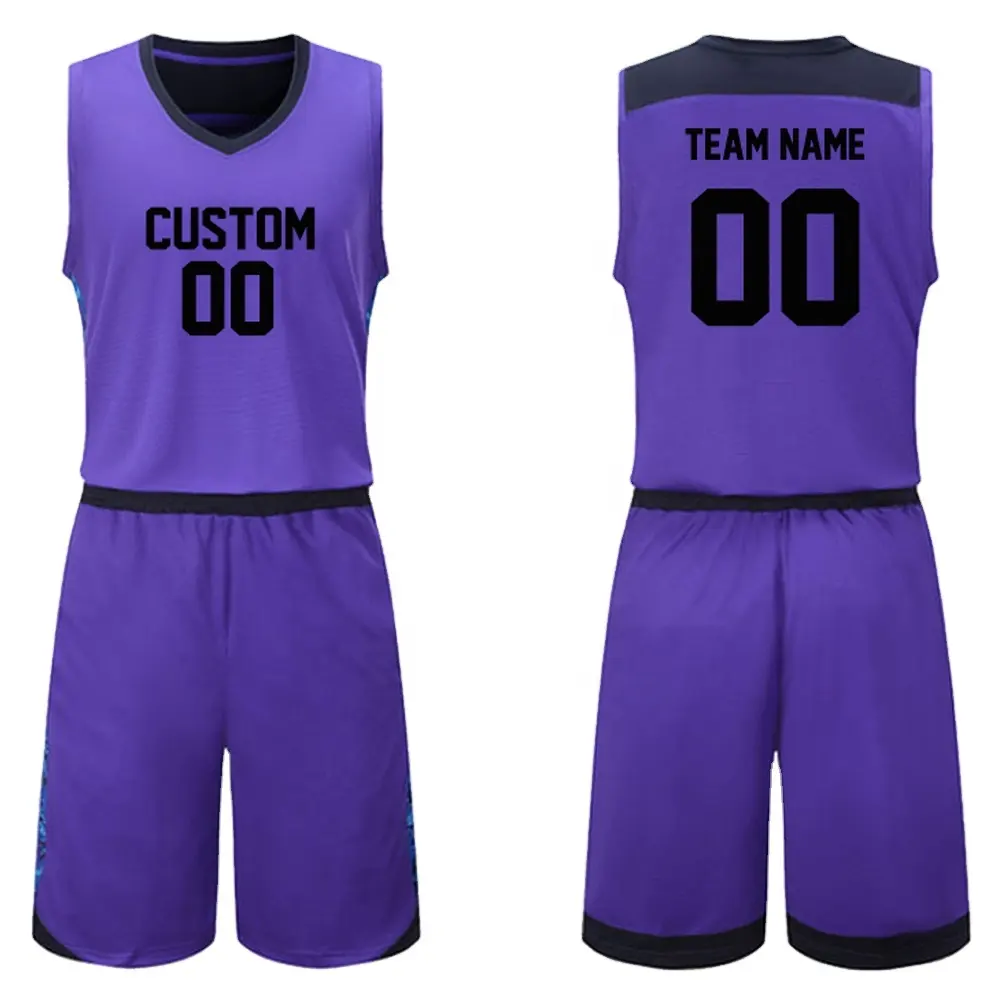 2024Top Selling Wholesale Cheap Price Sport Team Shorts &Shirts Mesh Reversible Basketball Breathable Jersey Basketball Uniform