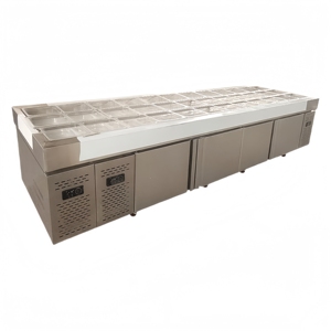 Mở tủ lạnh hiển thị bảng với ướp lạnh worktop tủ đông cho các món ăn lạnh dưa chua trái cây sữa chua hoàn hảo cho các quán cà phê và quán rượu - Product Image 3