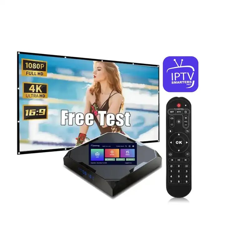Android Tv Box Iptv Smarters Pro Subscription 12 Months Free Test Iptv Reseller box Panel 4K IPTV subscription