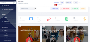 Интерактивная обучающая платформа для студентов с экзаменами, курсами, сертификатами и аналитической панелью