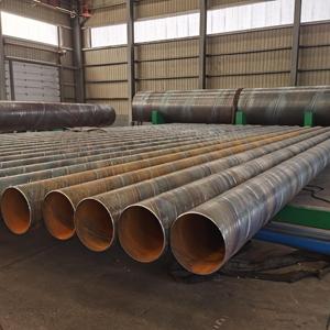 Pintura preta Anti Corrosão Preto Pintado e Revestido Aço Carbono CS SSAW Steel Pipe and Tube for <span class=keywords><strong>Pipeline</strong></span> <span class=keywords><strong>Construction</strong></span>