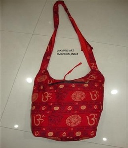 Màu Sắc Rắn Bông Om Thần Chú In Của Phụ Nữ Vai Túi Sang Trọng Sling Túi Bán Buôn Từ Ấn Độ - Product Image 2