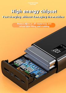 Venta caliente carga rápida QC3.0 22,5 W 3 salida doble entrada Super carga rápida banco de energía 10000Mah - Product Image 4