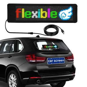 Bluetooth APP controllata a scorrimento flessibile Display a LED programmabili segni di testo modificano animazioni Graffiti pubblicità auto - Product Image 5