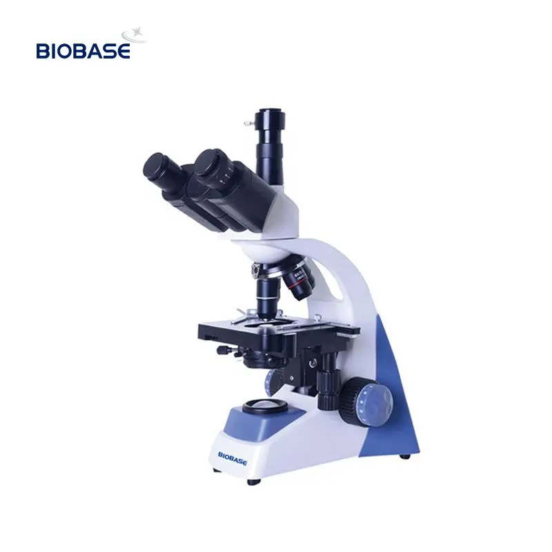 Microscopio de laboratorio de fábrica BIOBASE 4X/10X/40X (resorte)/100X Microscopio biológico económico trinocular BME-500SM