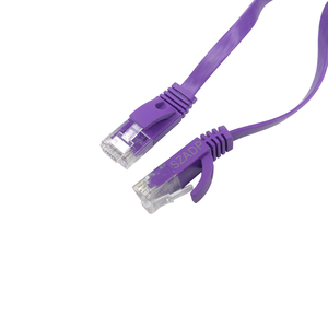 扁平跳线以太网网络局域网电缆Cat5e <span class=keywords><strong>Cat6</strong></span>，带RJ45插头/RJ45连接器屏蔽跳线UTP 3m/10m跳线