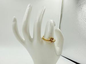 高品質の金メッキ真鍮リング軽量、低刺激性、そして日常着に強い変色