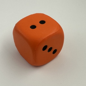 Benutzer definierter Druck Logo Farbe Brettspiel Übung Workout Anti Stress Ball Werbe geschenk würfel 5cm PU Bouncy Soft Foam Würfel - Product Image 3