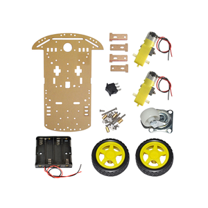 OKY5038 vendita calda di virata telecomando per auto 2WD Robot intelligente telaio auto velocità Encoder batteria scatola Smart auto Kit fai da te
