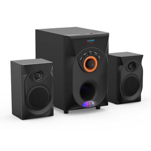 Altavoz Multimedia con Control remoto, sistema de cine en casa con entrada, RCA, Bluetooth, armario de madera, 2,1 - Product Image 1