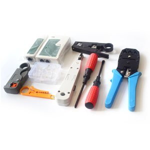 Ağ testi/bakım aracı kiti, ağ sistemi için tel şeritleme kesici ve ağ kıvırıcı el aleti tamir setini içerir - Product Image 6