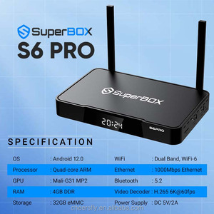For Superbox S6 Pro 2025 Newest <strong>IR</strong> <strong>Remote</strong> &amp; Voice Command Control Premium for HDMI Cable Android 12 System Authorized Seller