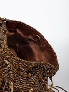 Kadınlar için hint Chikankari nakış Potli çanta Favor lüks el sanatları tarafından ucuz fiyata düğün için kare hediye kutusu Potli çanta - Product Image 5