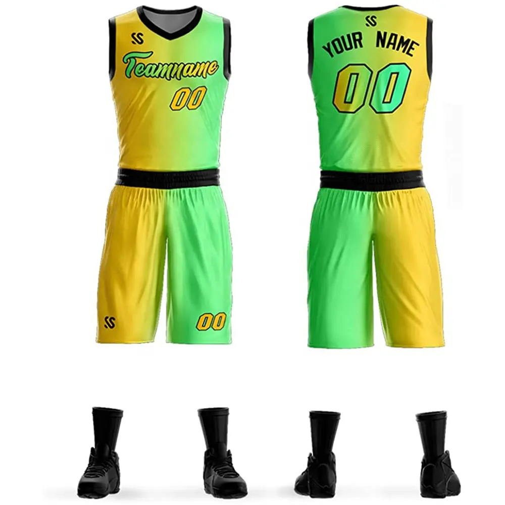 Футболка для баскетбола на заказ, одежда, тренировочный костюм, дизайнерская двухсторонняя форма для баскетбола с принтом названия команды