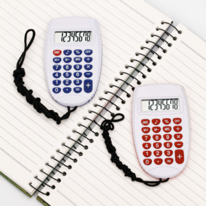 Promotion benutzer definierte Logo Druckerei Finanz funktions tische Rechner Mini 8-stellige Solar Pocket able Kosten rechner - Product Image 4