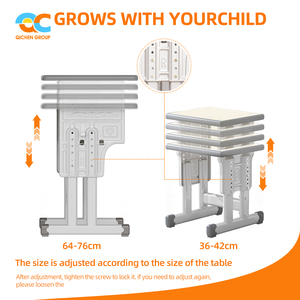 Thương Mại Cấp Chống-Tip Bàn Và Ghế Đặt Cho Sinh Viên Nghiên Cứu Bảng Với Ghế Tăng Trưởng Phù Hợp Trẻ Em Củ<span class=keywords><strong>a</strong></span> Bàn Và Ghế Bộ - Product Image 5
